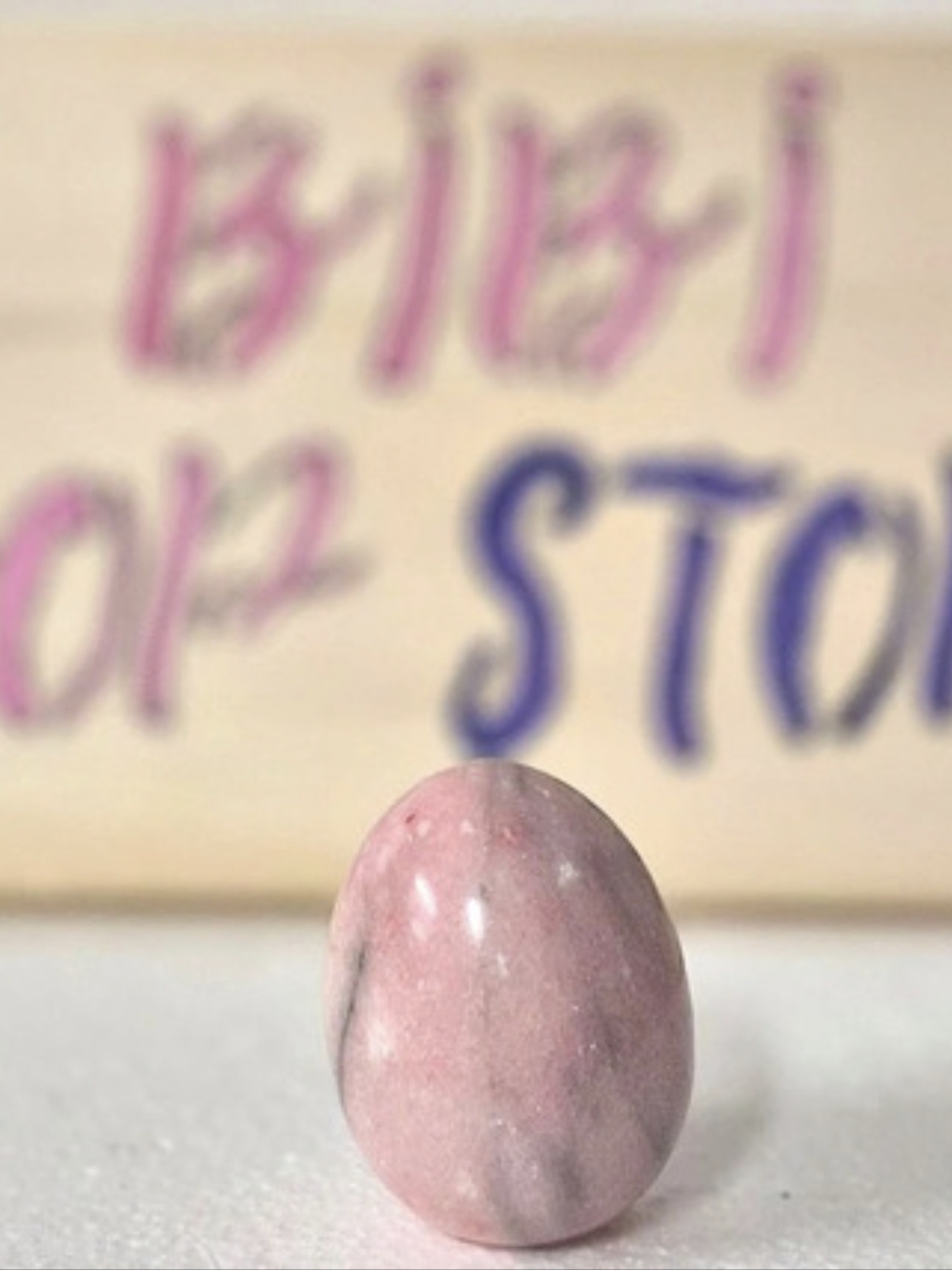 Natural Rhodonite Polished Crystal Egg Pink Polished Stone Reel Egg Size